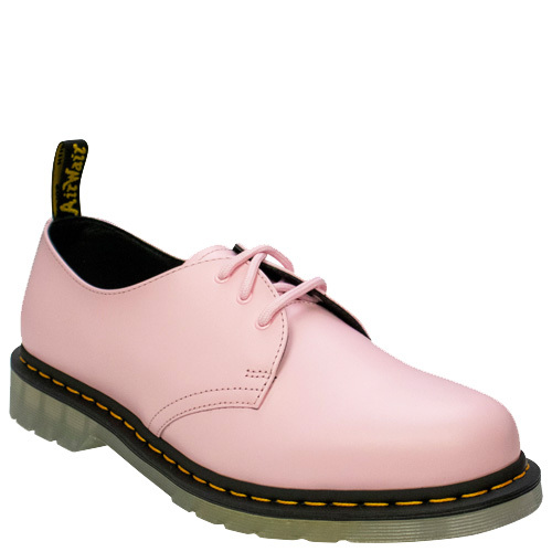 Dr Martens | 1461 3 Eye Iced | Pale Pink | Women's Leather Lace-Ups ...