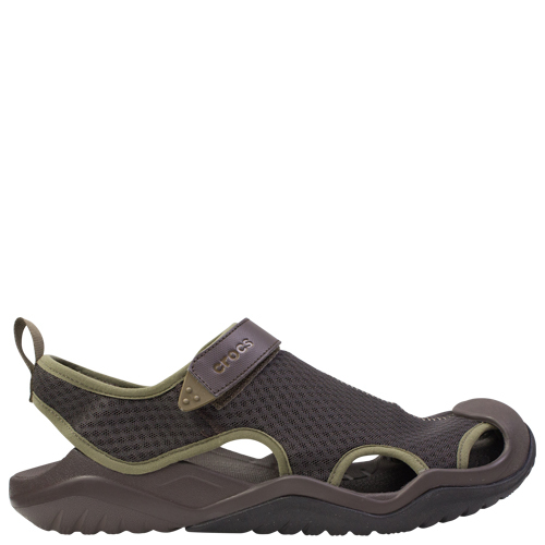 Crocs | Swiftwater Mesh Deck Sandal | Espresso | Men's Sandals ...