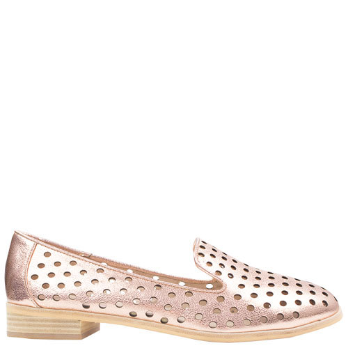 Mollini | Queff | Rose Gold | Womens Leather Loafers | Rosenberg Shoes |  Large Size